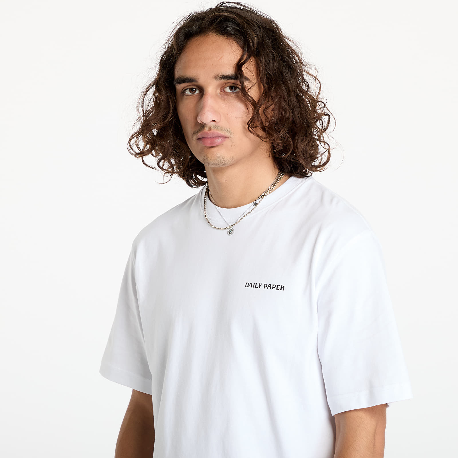 Férfi pólok Daily Paper Dias Hd T-Shirt White