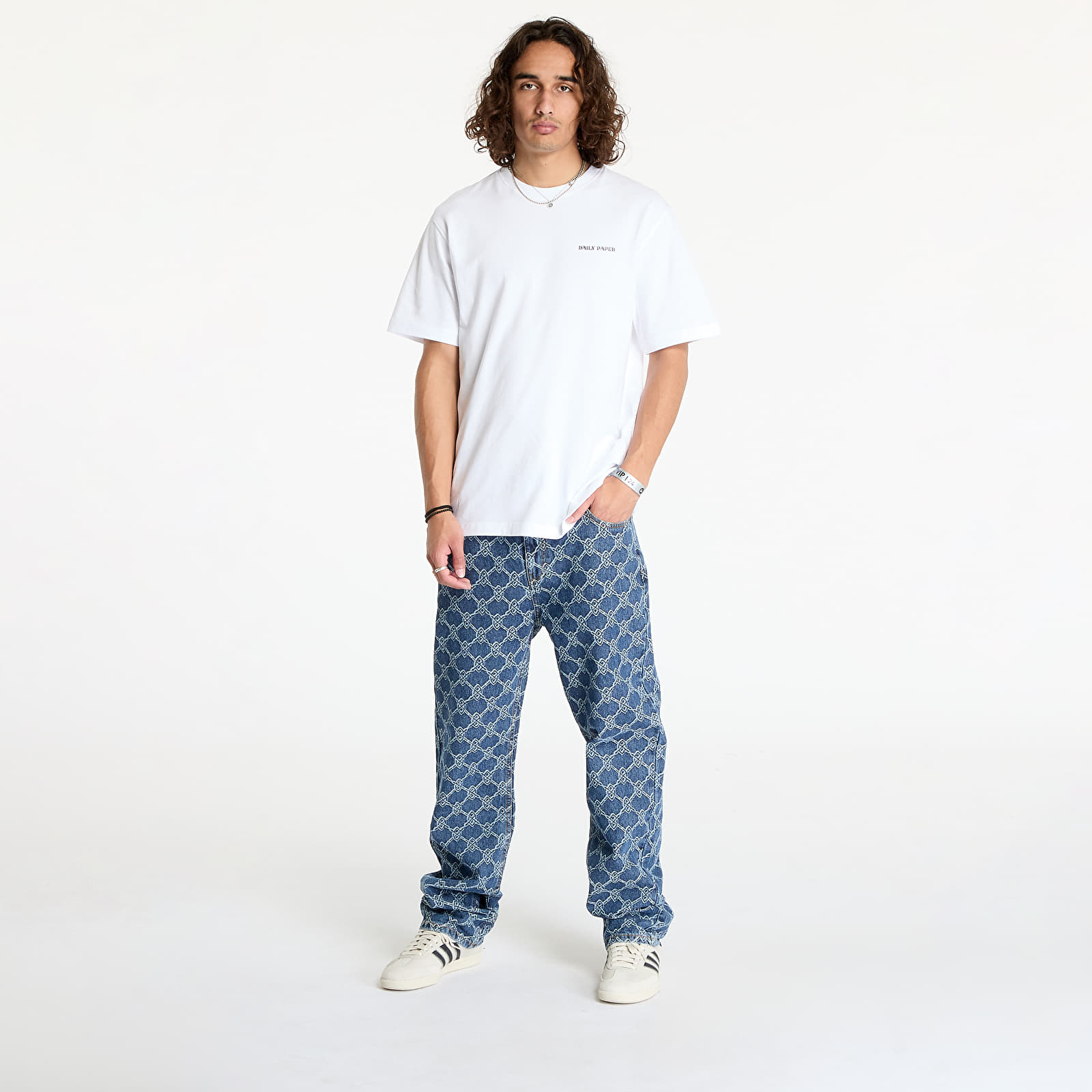 Férfi pólok Daily Paper Dias Hd T-Shirt White