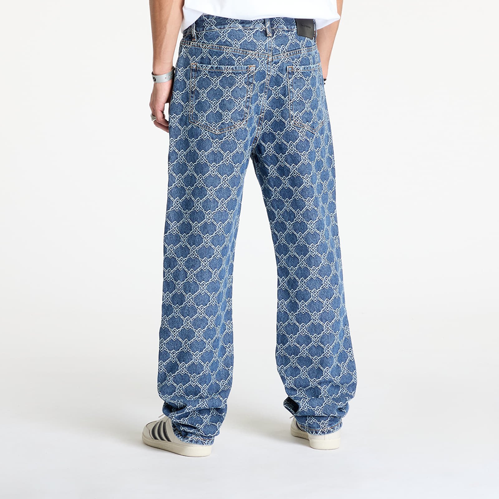 Pantaloni bărbați Daily Paper Rahul Straight Shield Jeans Blue