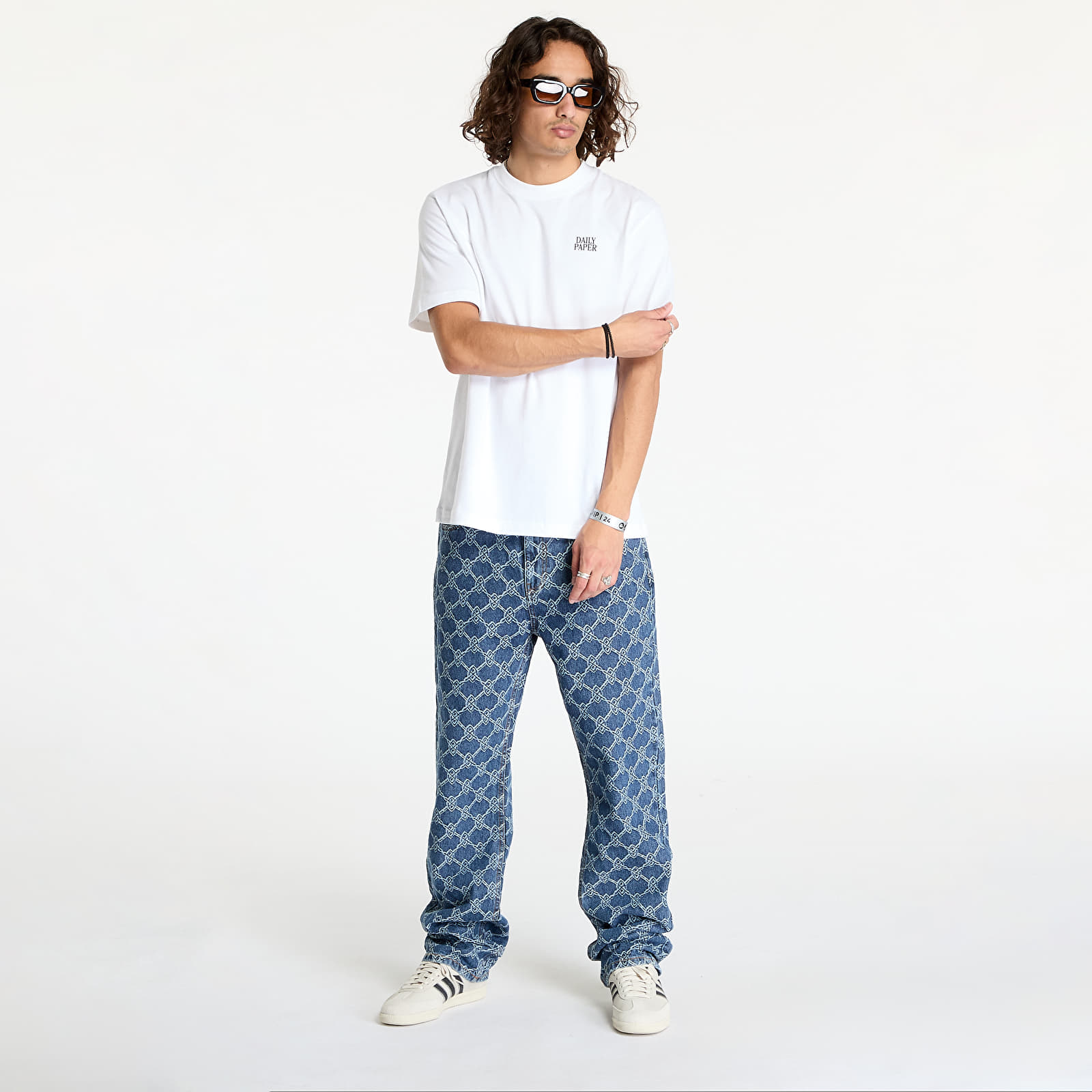 Férfi pólok Daily Paper Smoothie Ss T Shirt White