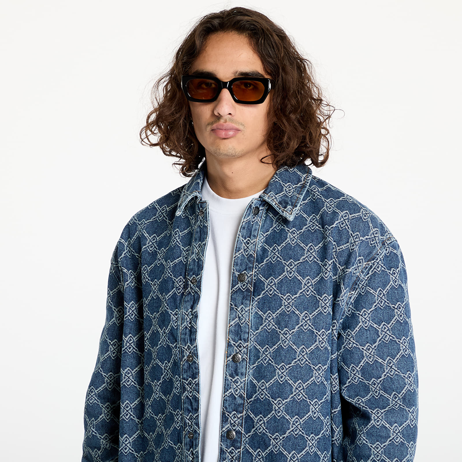 Men's jackets Daily Paper Rahul Shield Shirt Blue
