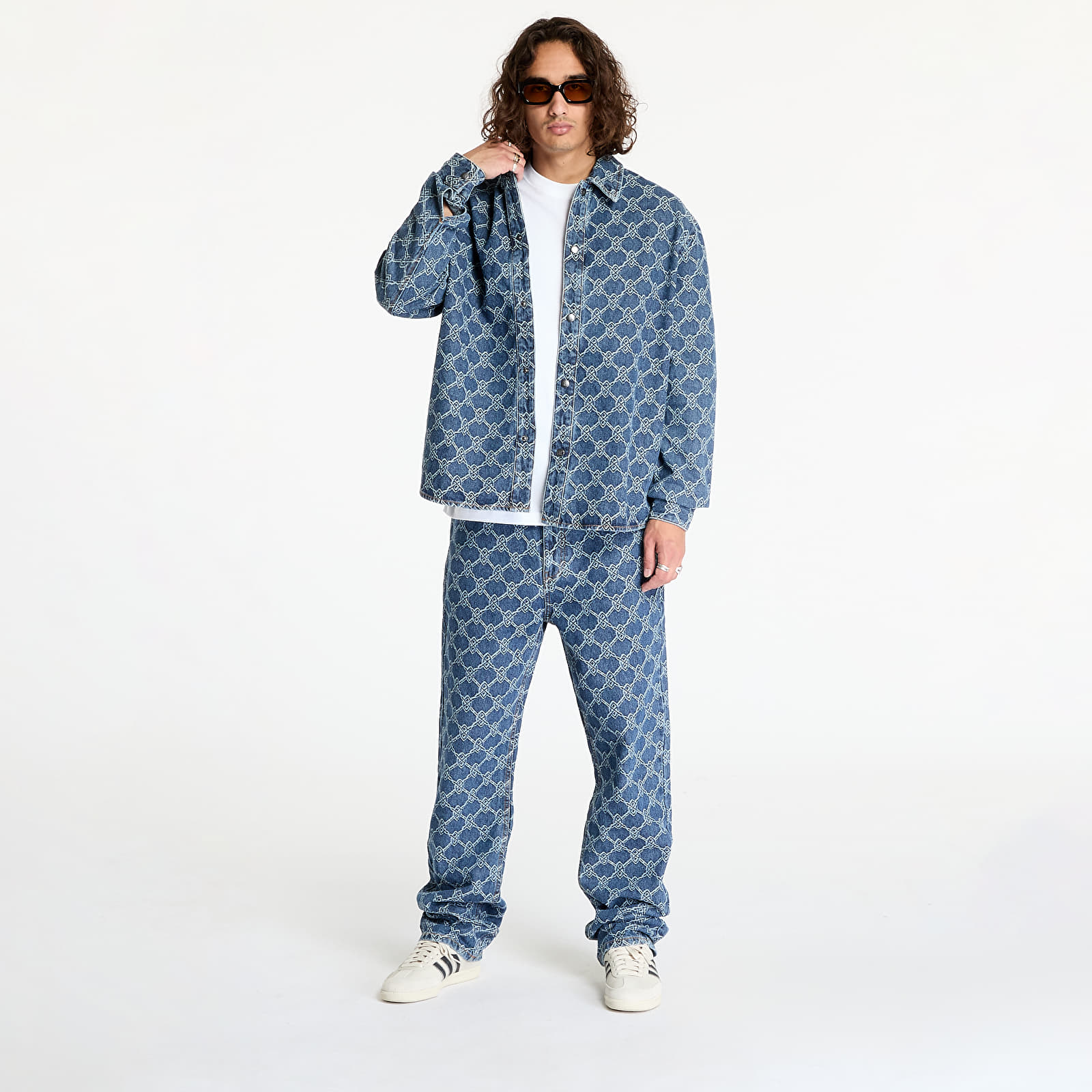 Men's jackets Daily Paper Rahul Shield Shirt Blue