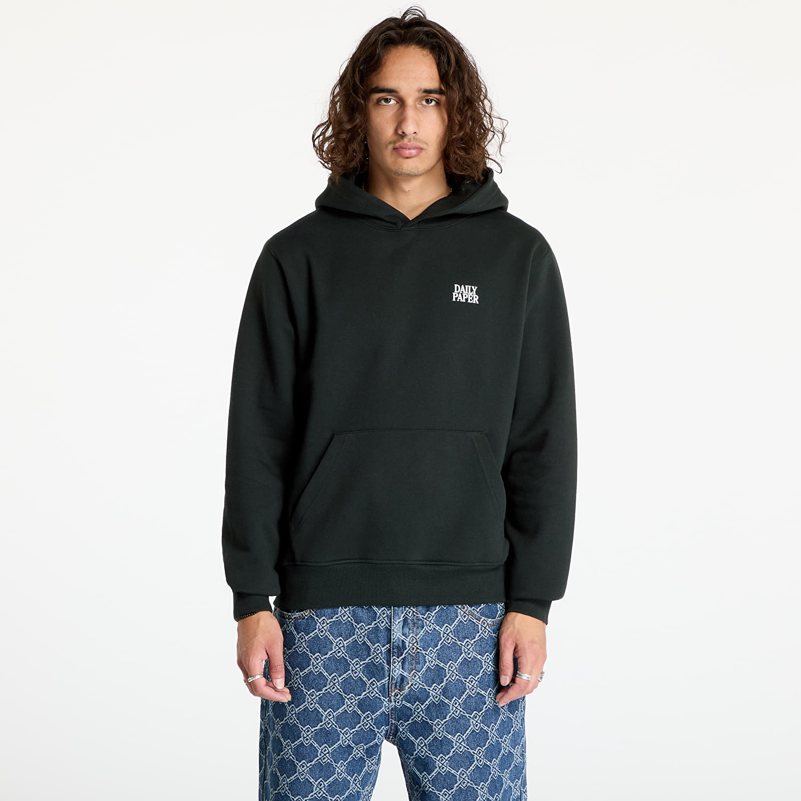 Bluzy Daily Paper Smoothie Hoodie Jet Black