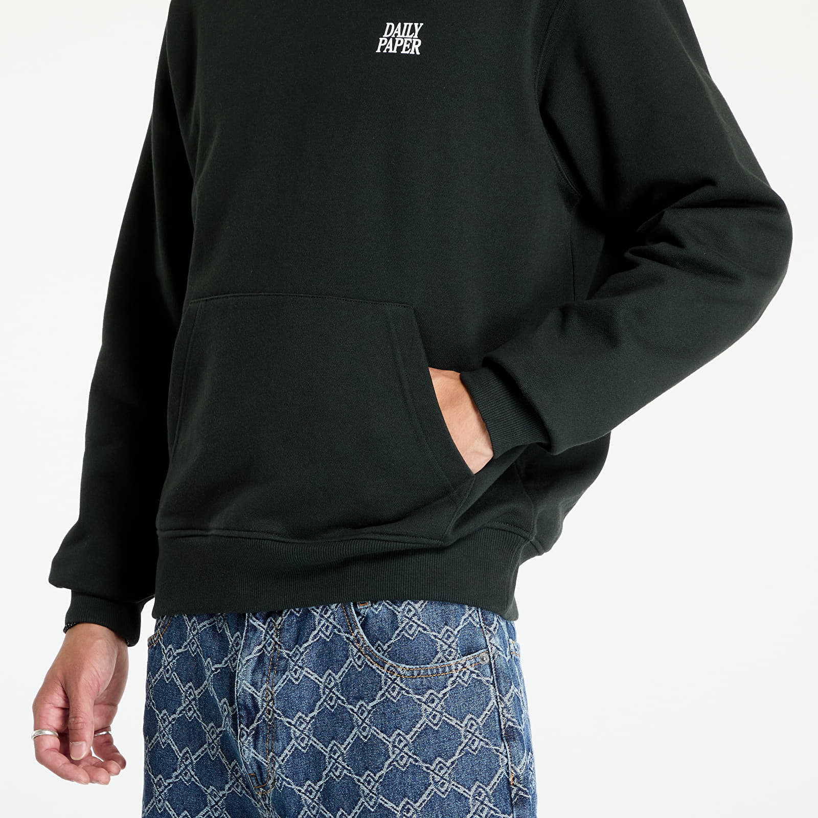 Bluzy Daily Paper Smoothie Hoodie Jet Black