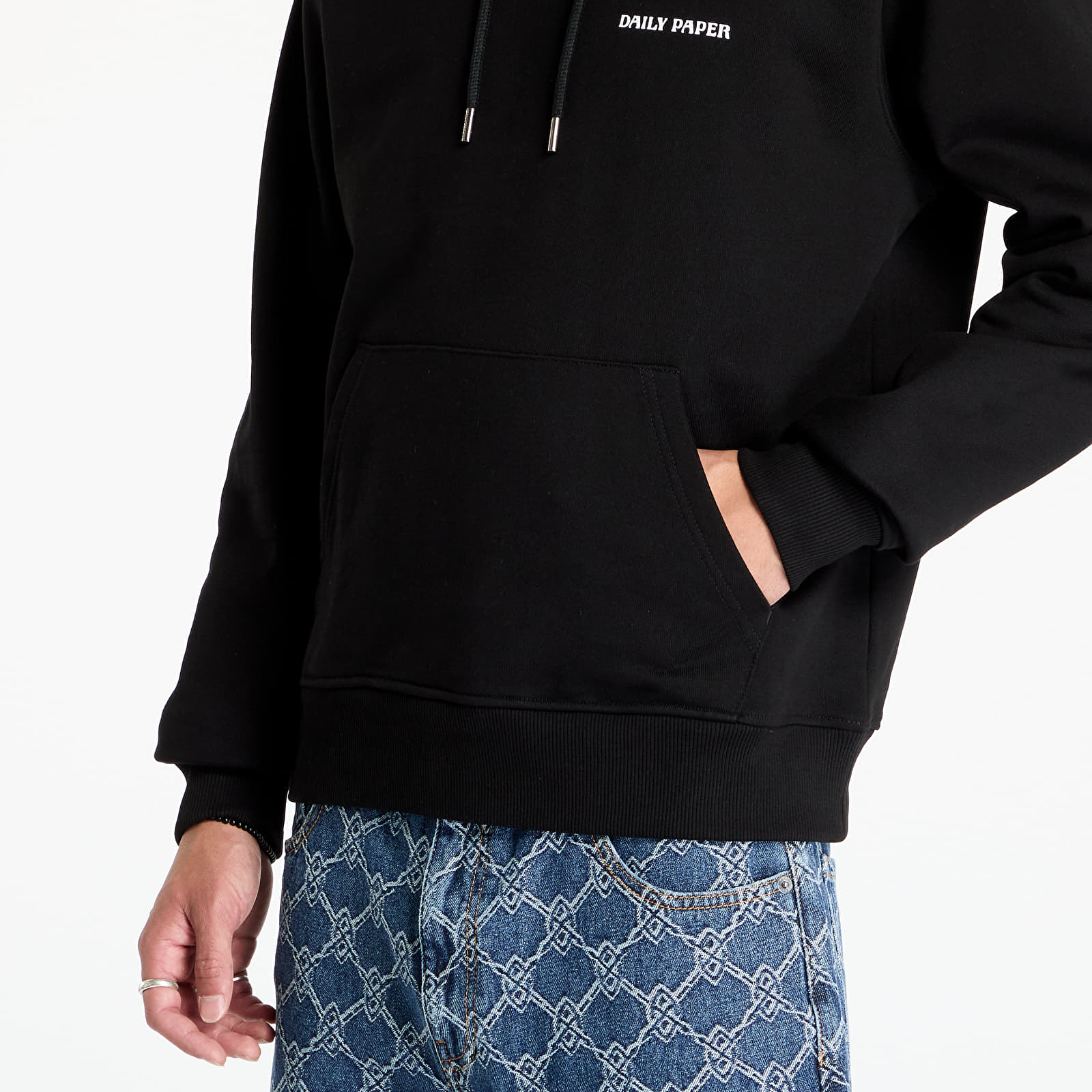 Bluzy z kapturem Daily Paper Dias Hd Hoodie Black