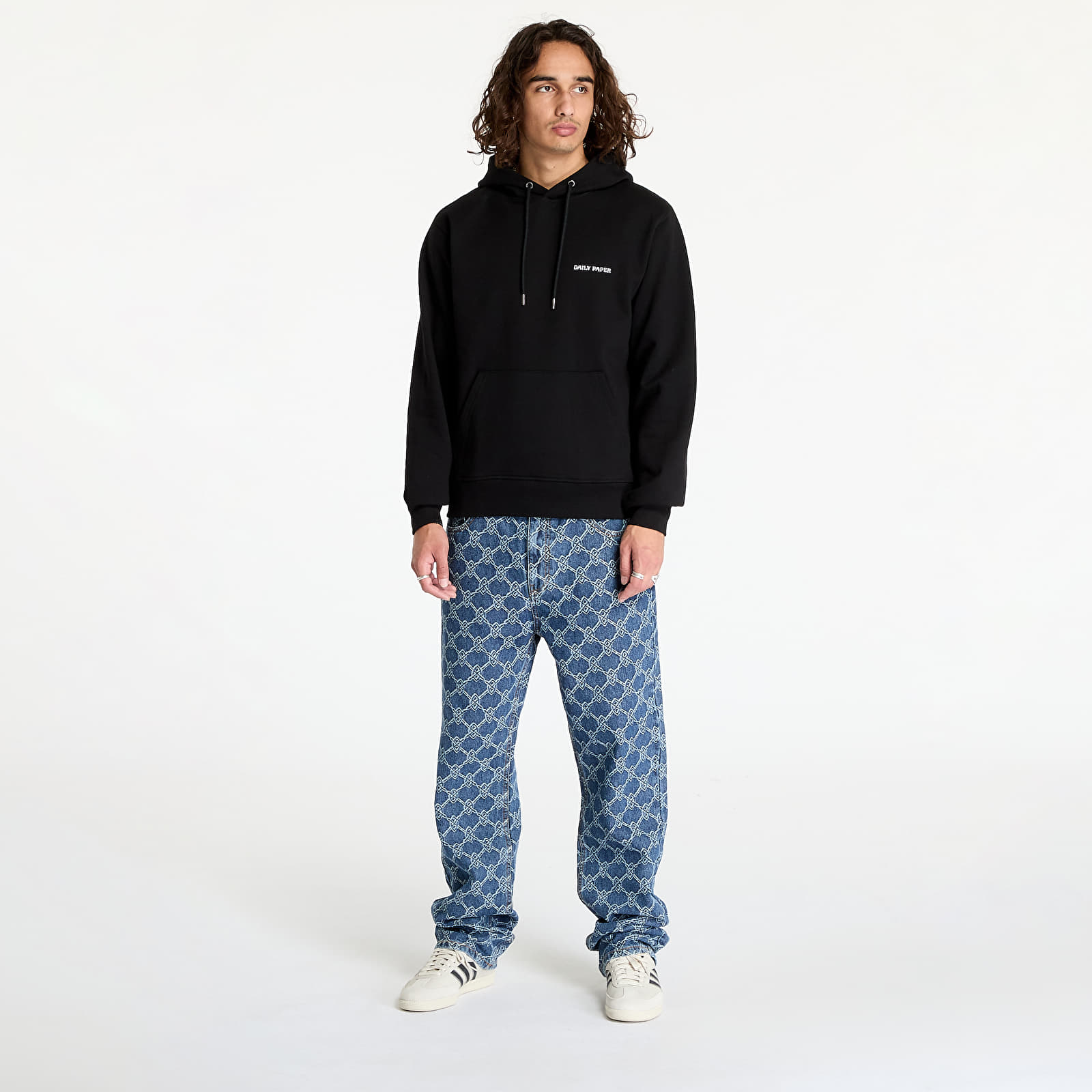 Bluzy z kapturem Daily Paper Dias Hd Hoodie Black