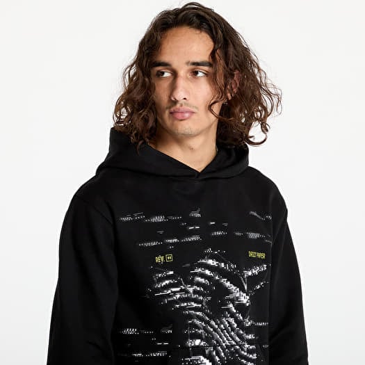 Hoodies voor heren Daily Paper Rewind Hoodie Black Footshop