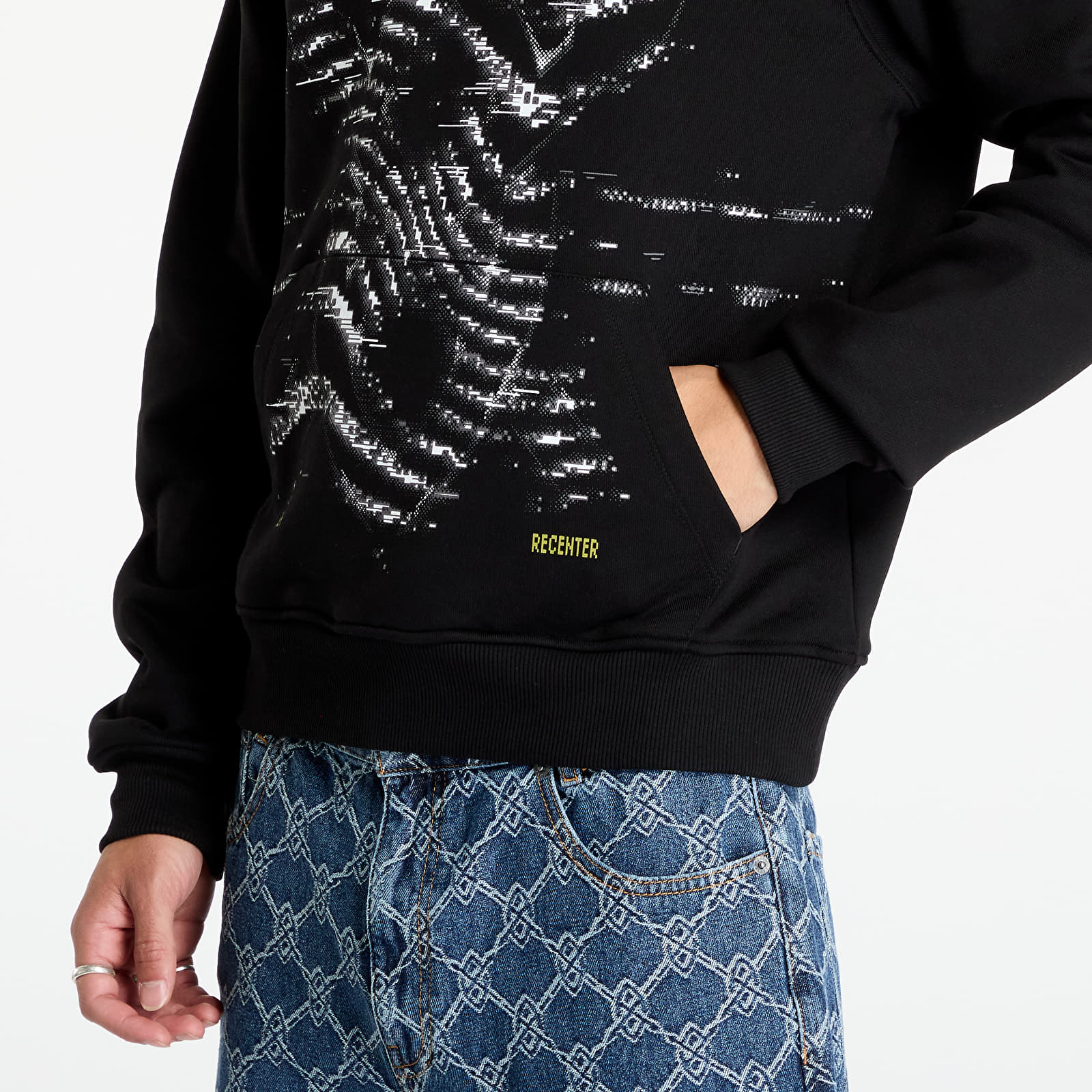 Bluzy z kapturem Daily Paper Rewind Hoodie Black