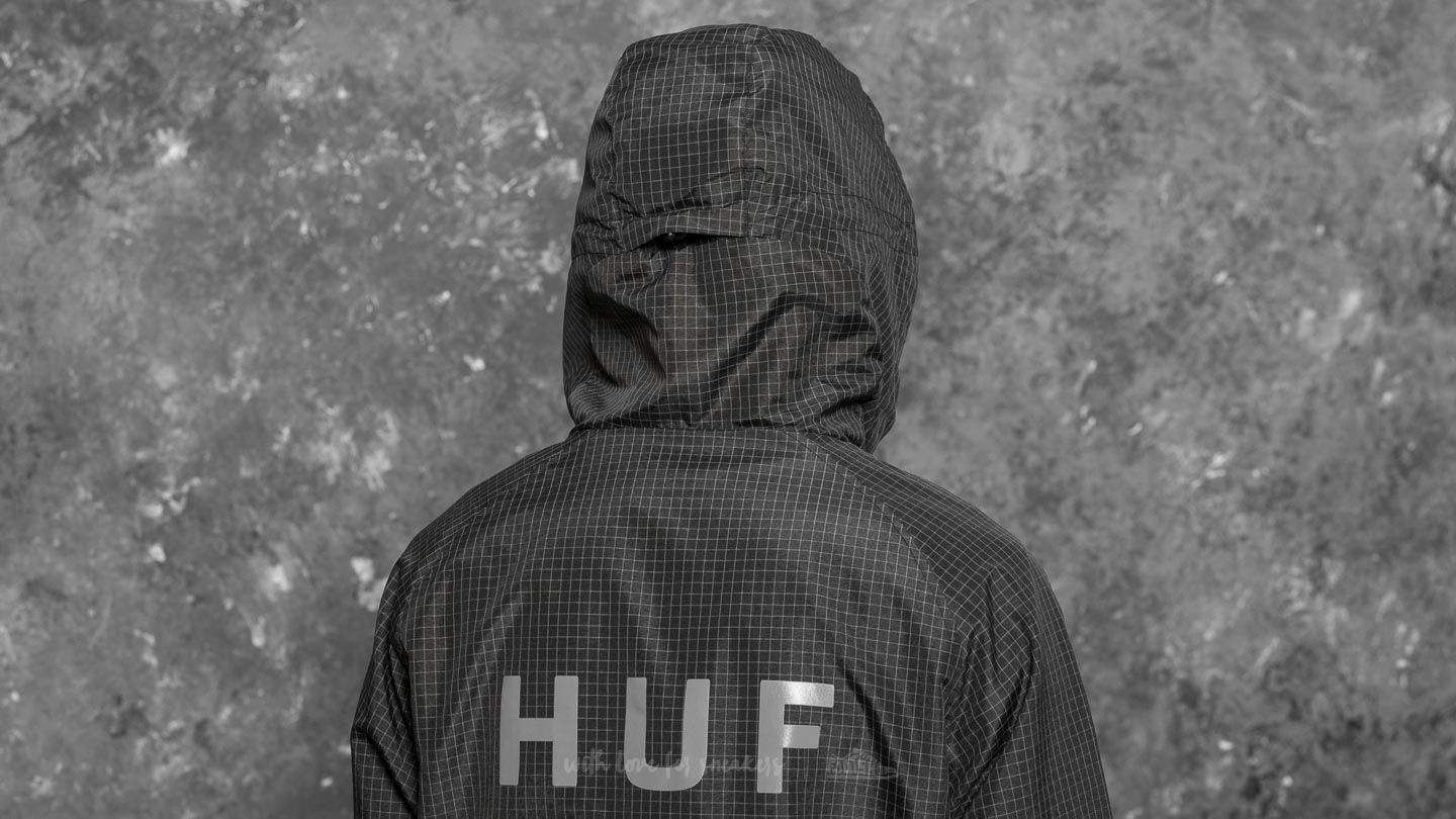 Bundy HUF Flynn Classic Shell Jacket Black