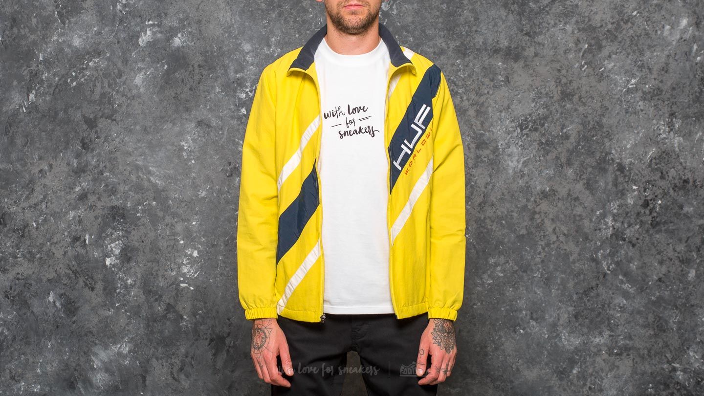 Jackets HUF Palisades Track Jacket Yellow