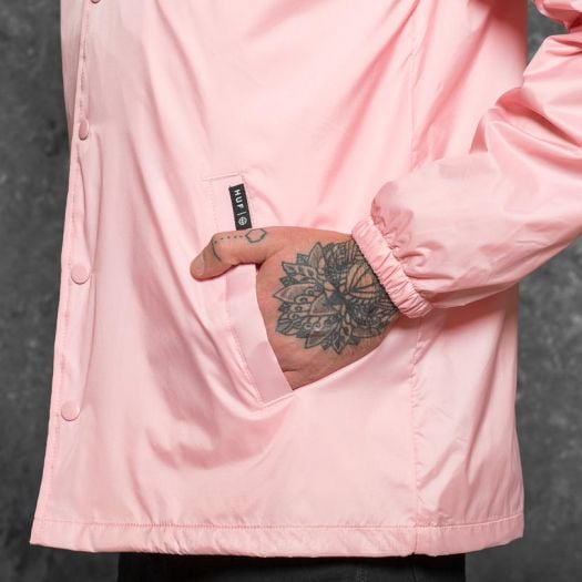 huf限定BETTYBOOP MARTINI COACH JACKET Jackets HUF Bar Logo Coach Jacket Pink | Footshop