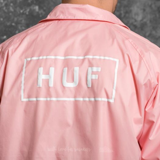 Jackets HUF Bar Logo Coach Jacket Pink Footshop
