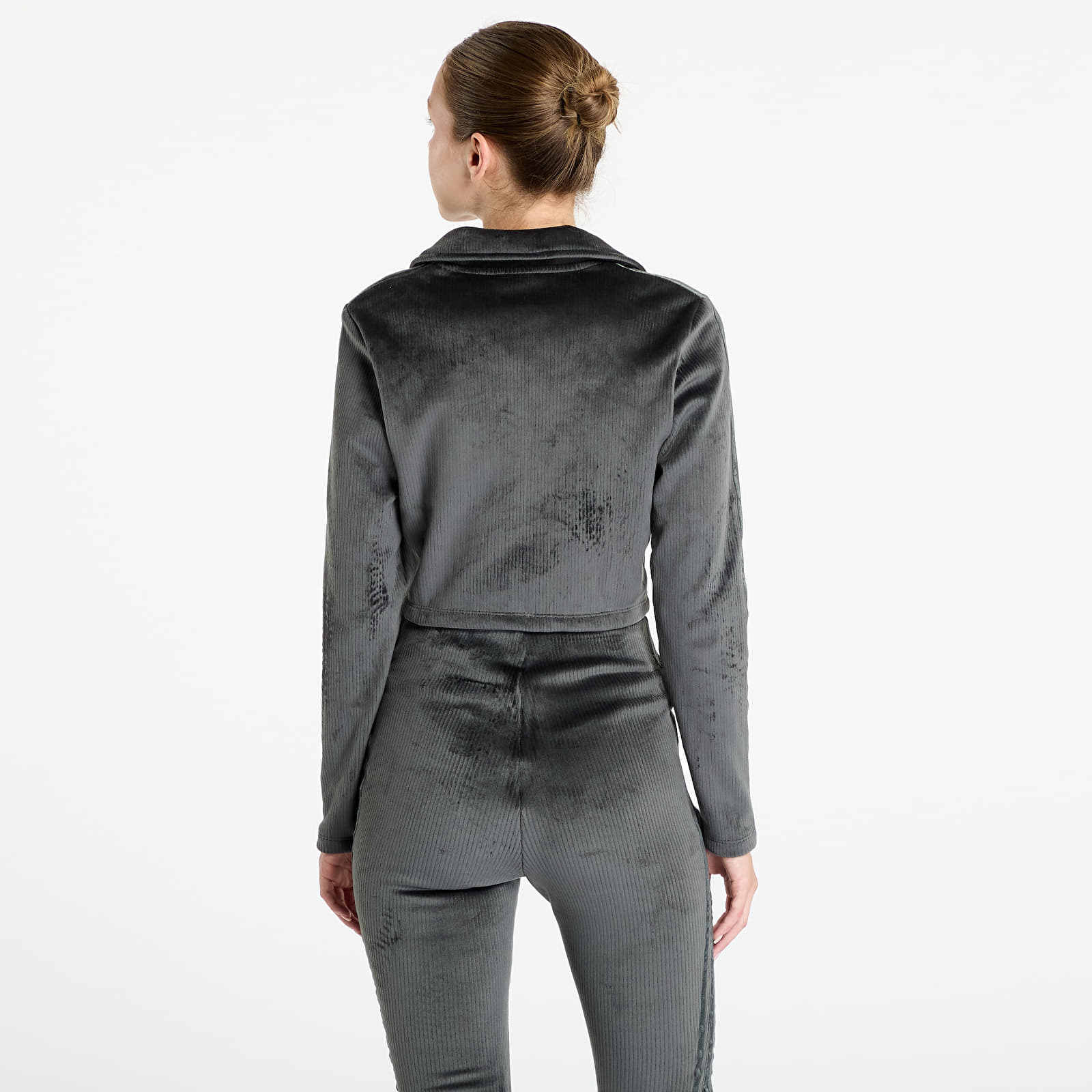 Casacos com capuz para mulher adidas Rib Cardigan Carbon