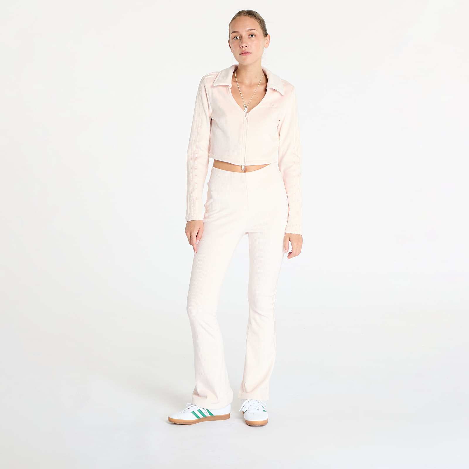 Női kapucnis pulcsik adidas Rib Cardigan Wonder Aqua