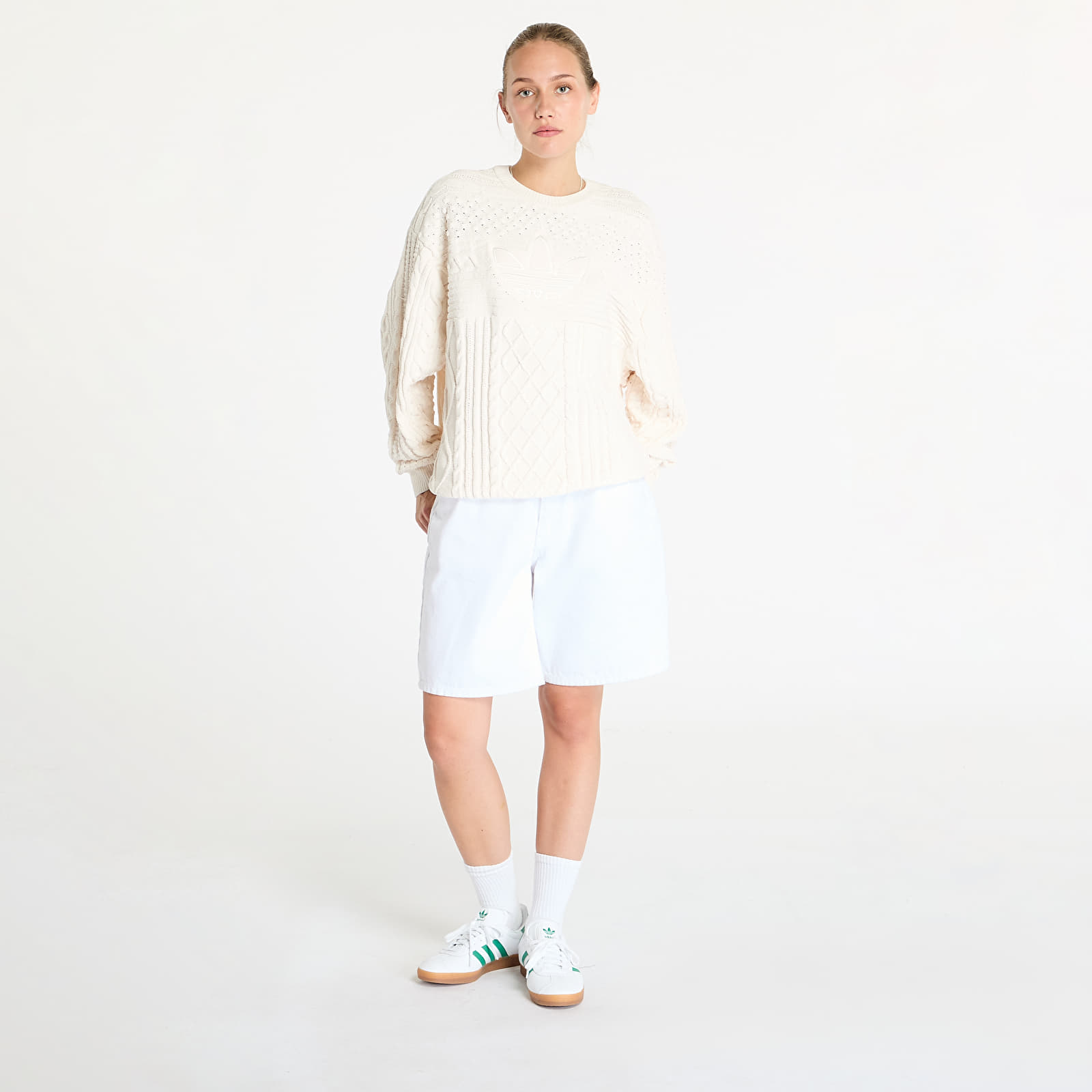 Pullover adidas Knited Trf Sweater Wonder White