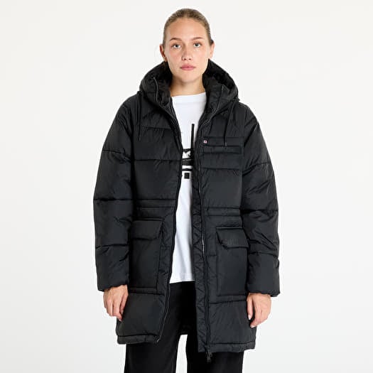 Tommy Jeans Midi Vail Puffer Jacket Black