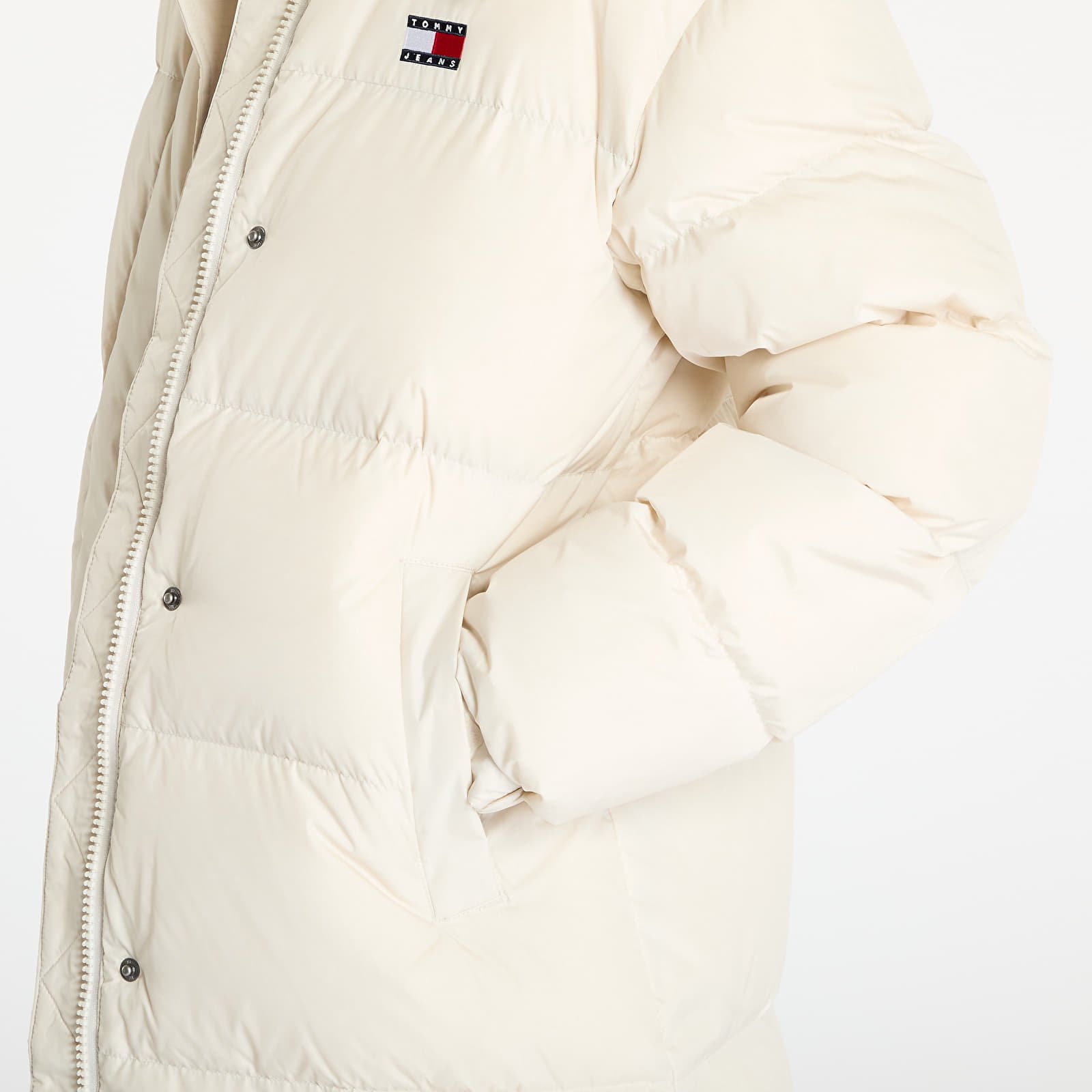 Jacken Tommy Jeans Alaska Long Puffer Jacket Beige