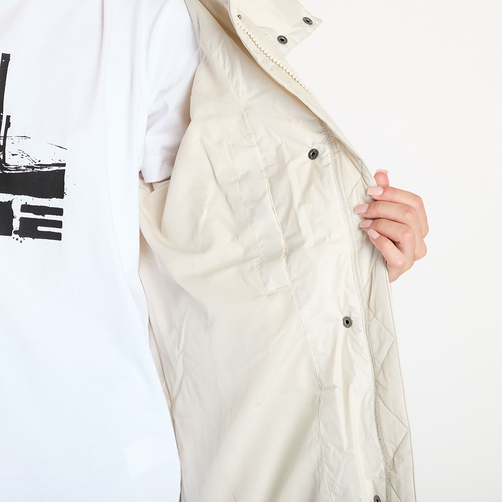 Jacken Tommy Jeans Alaska Long Puffer Jacket Beige