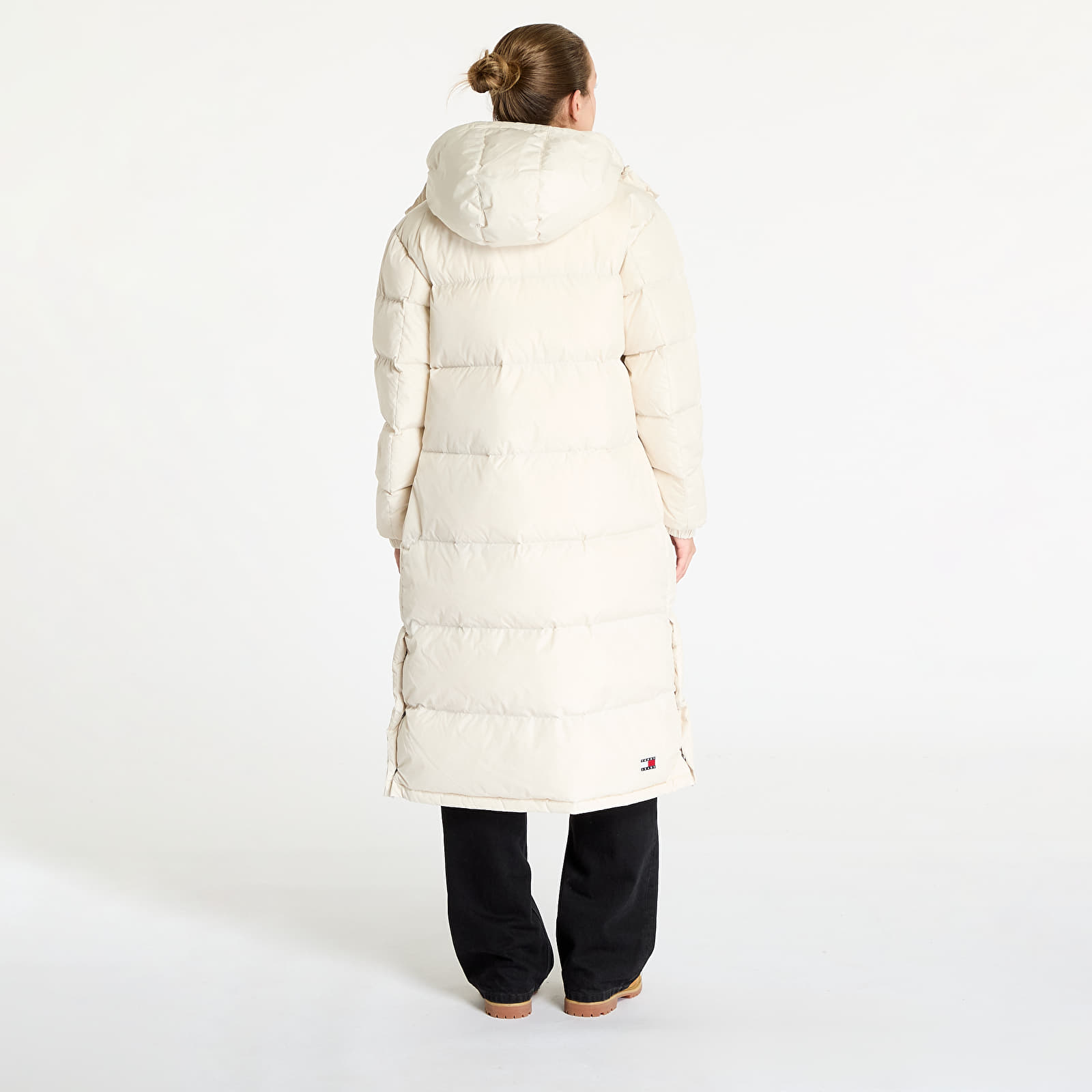 Jacken Tommy Jeans Alaska Long Puffer Jacket Beige