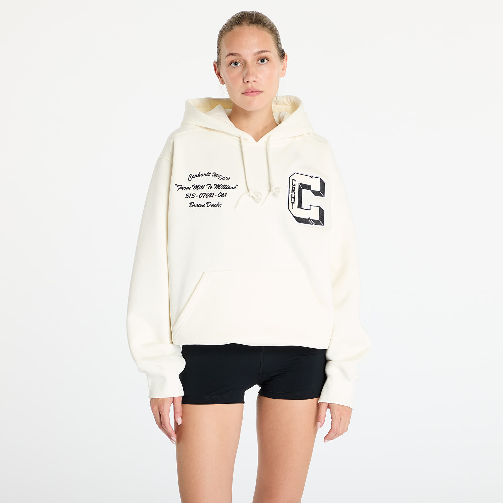 Meeste kapuutsiga dressid Carhartt WIP Hooded Brown Ducks Sweat UNISEX Wax