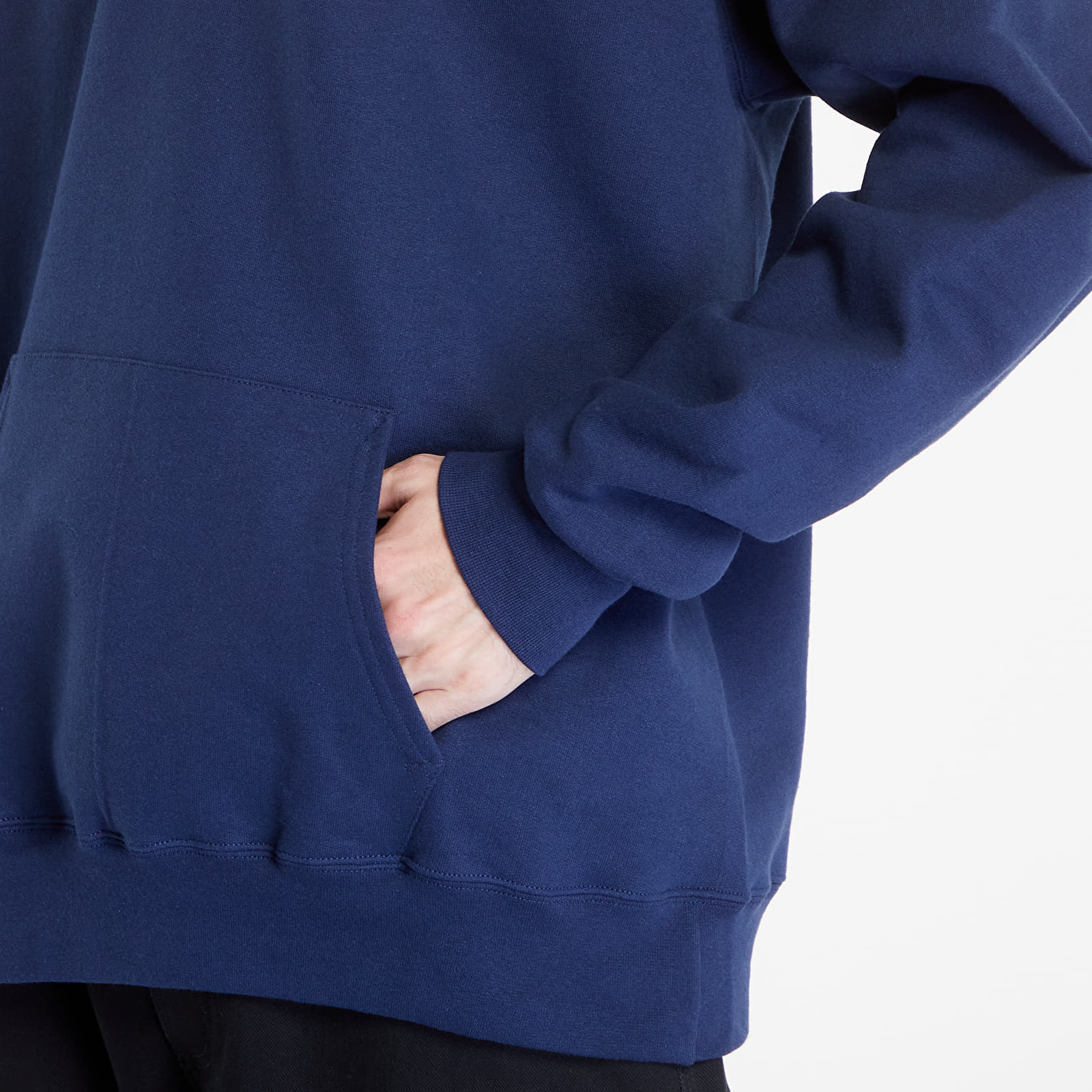 Kapucnis pulcsik Thrasher Flame Logo Hoodie Navy Blue