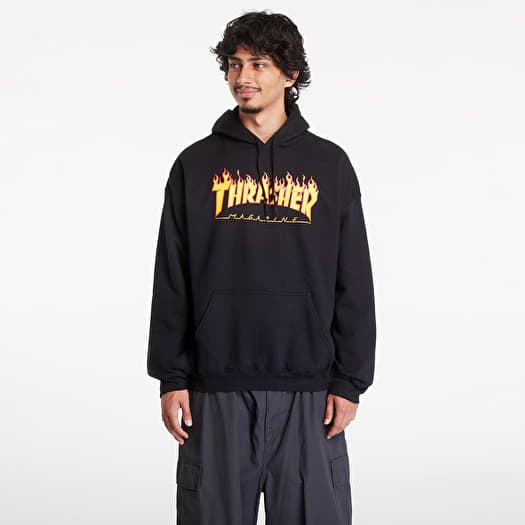 Thrasher Flame Logo Hood Black