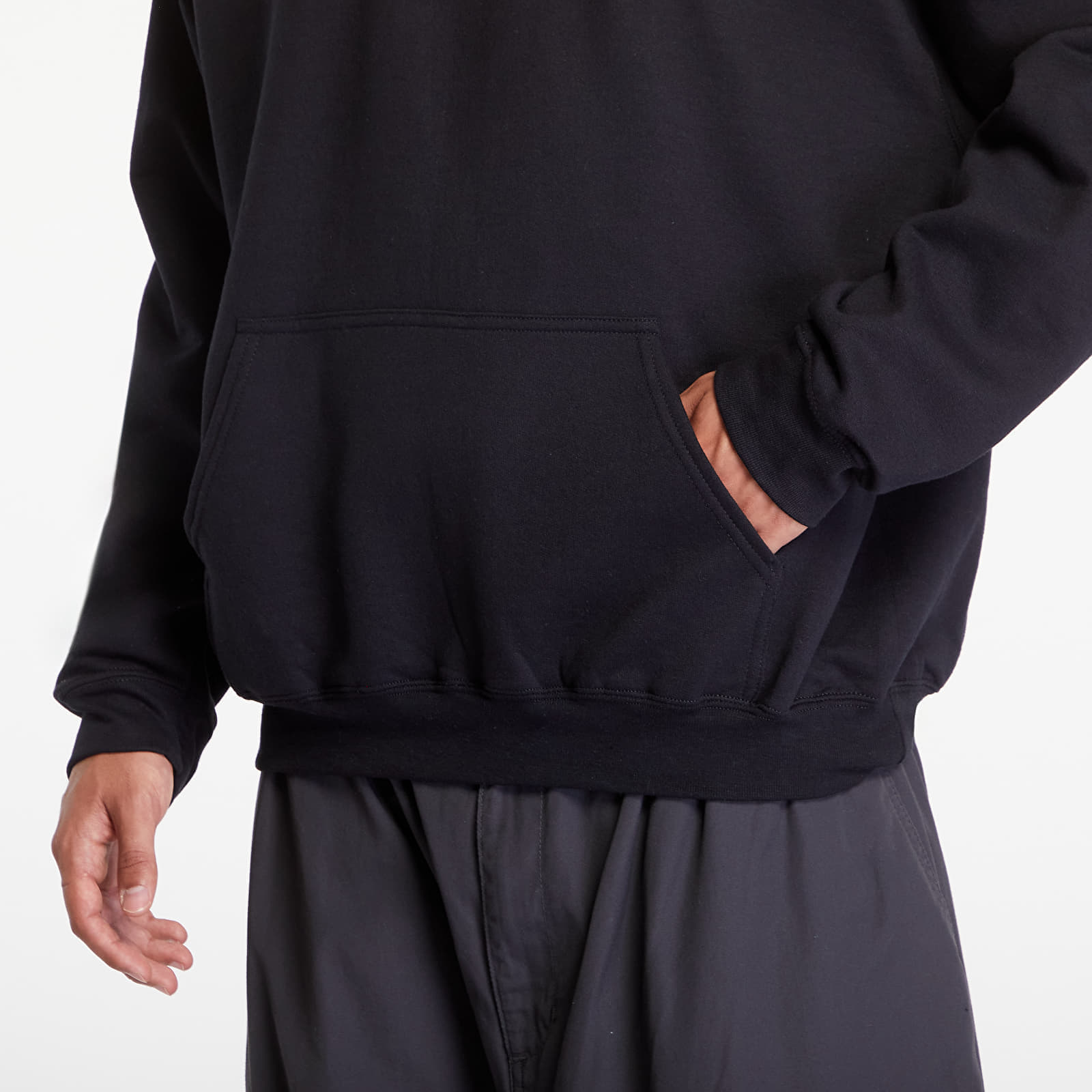 Pulóverek Thrasher Flame Logo Hood Black