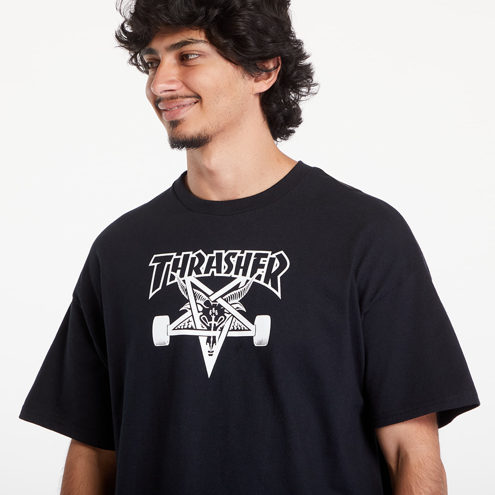 Pólók és ingek Thrasher Skategoat T-Shirt Black