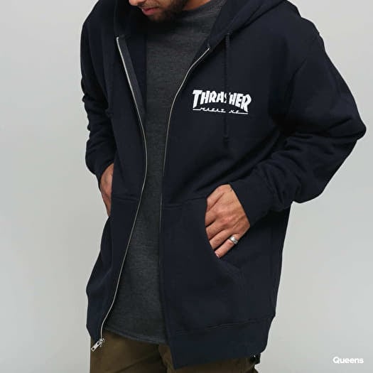 Thrasher zip hoodie best sale