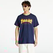 Thrasher Flame Logo T-Shirt Navy Blue