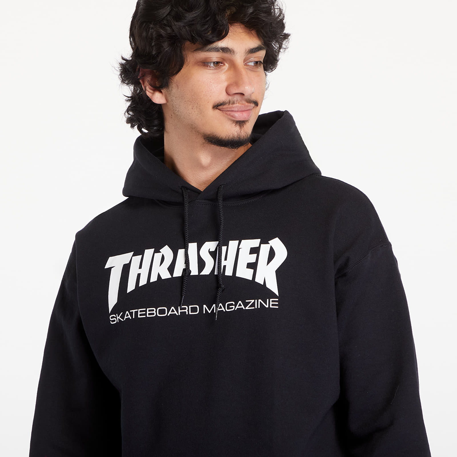 Férfi kapucnis pulcsik Thrasher Skate Mag Hoody Black