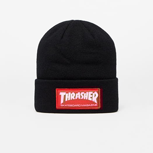 Bonnet Thrasher Skate Mag Patch Beanie Black