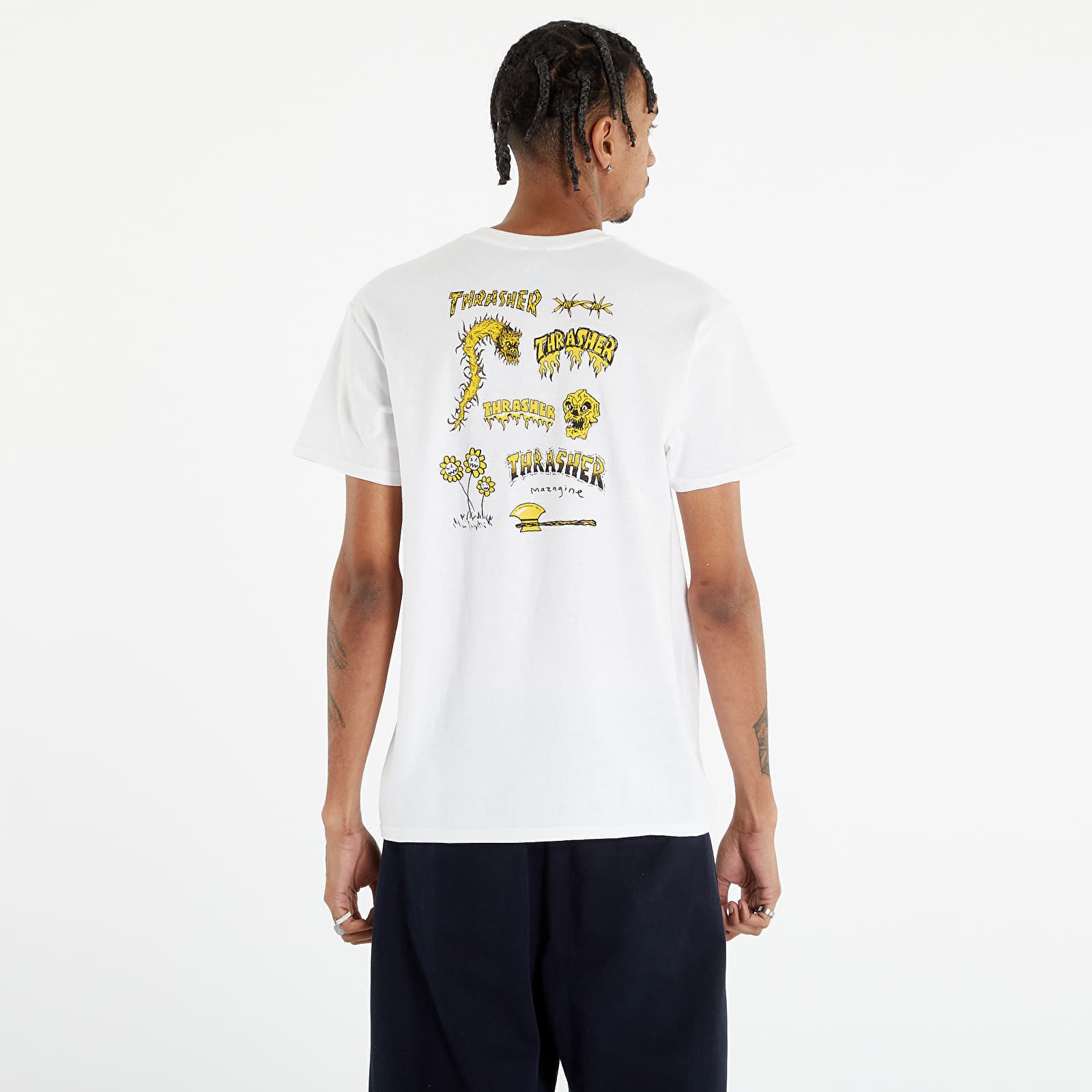 Moške majice  Thrasher Barbarian T-Shirt White