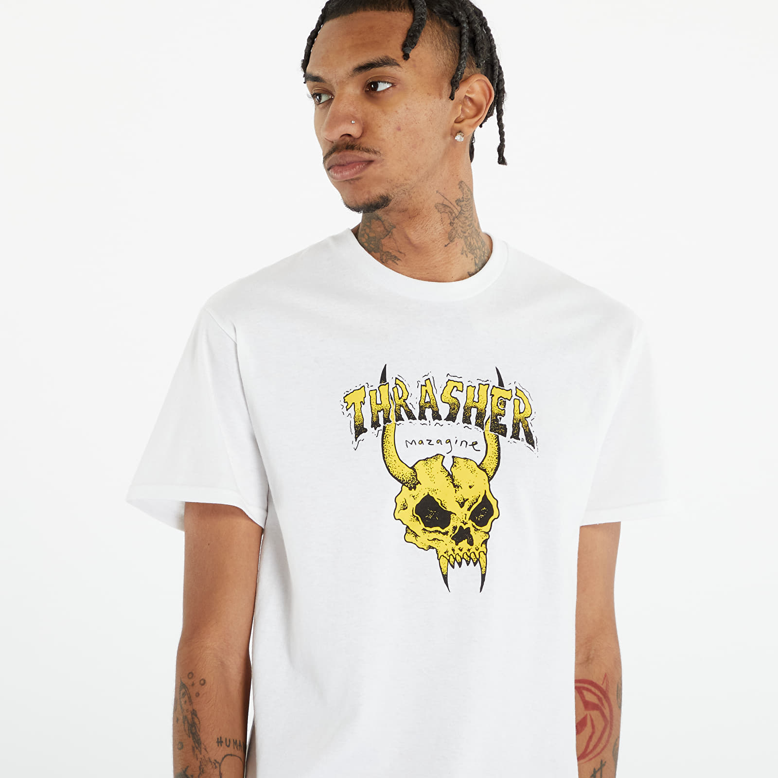 Moške majice  Thrasher Barbarian T-Shirt White