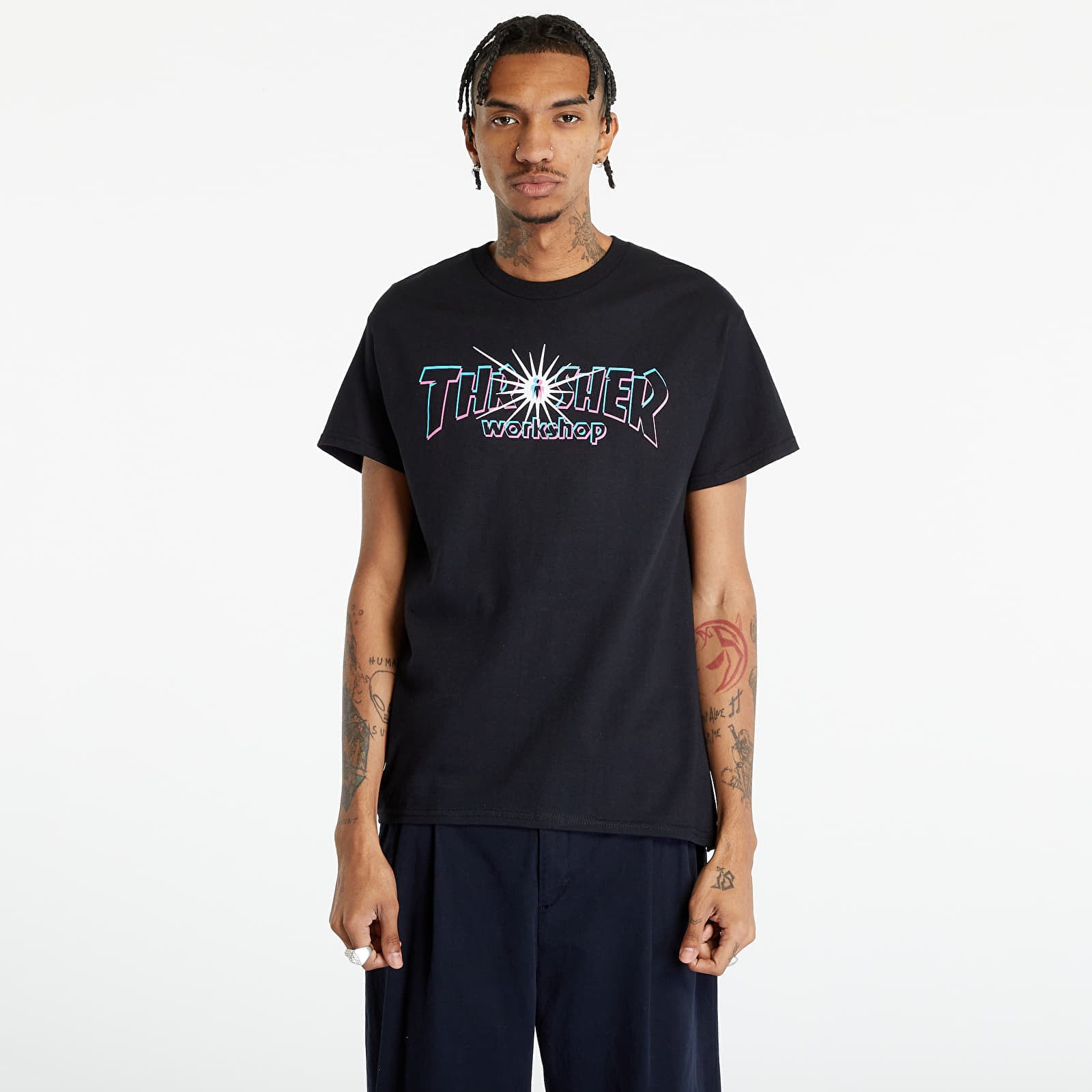 T-shirty męskie Thrasher x AWS Nova T-shirt Black