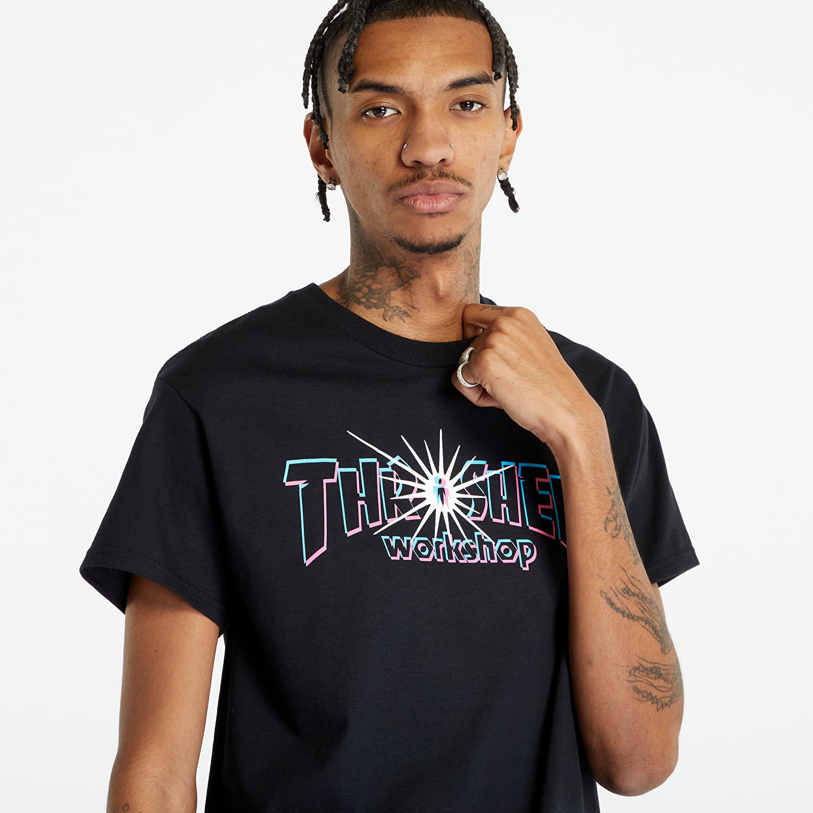 T-shirty męskie Thrasher x AWS Nova T-shirt Black