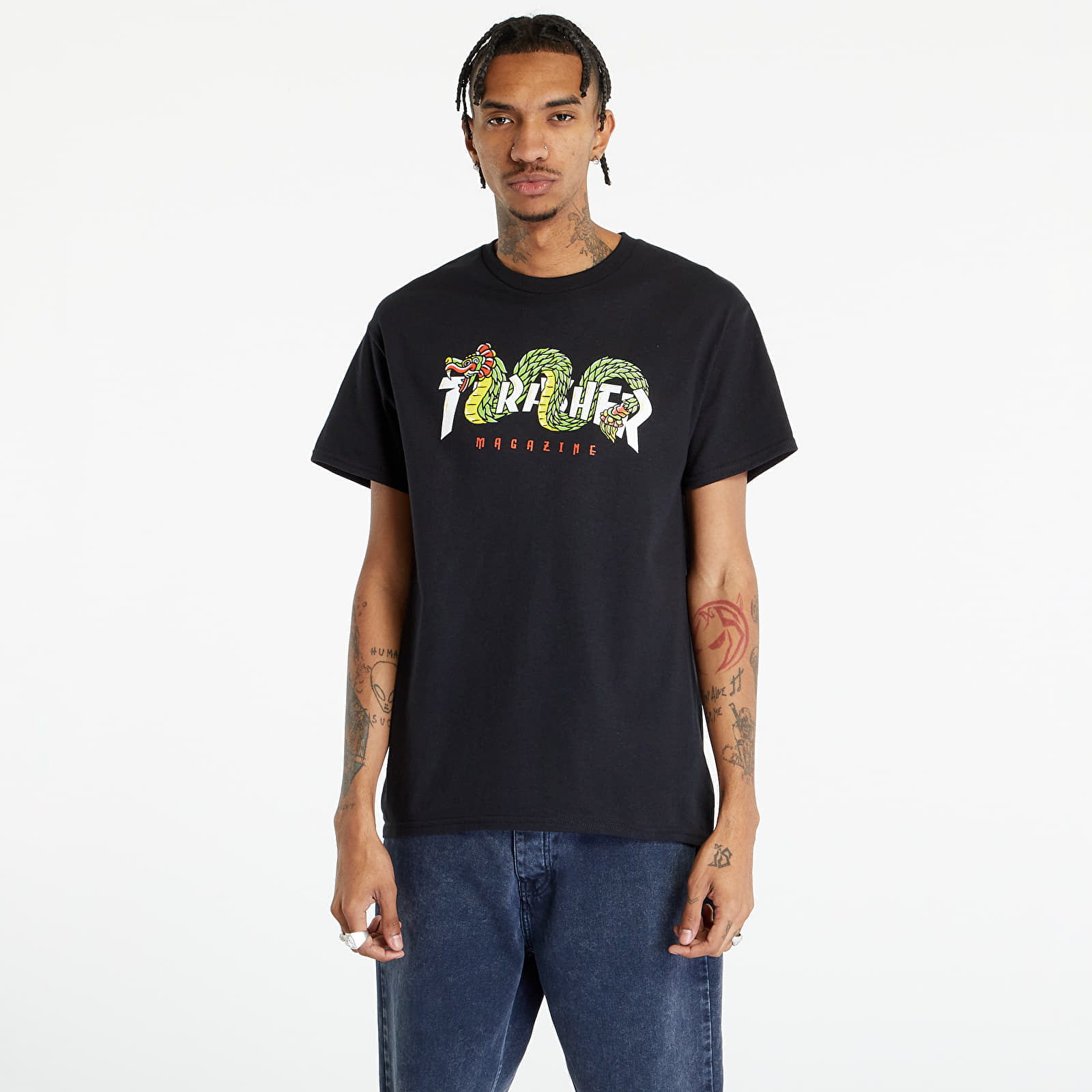Men's T-shirts Thrasher Aztec T-Shirt Black