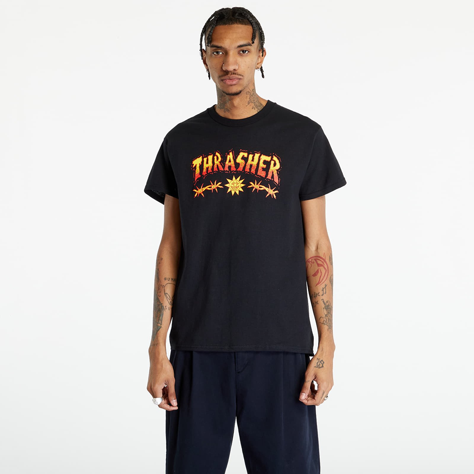 Ανδρικά μπλουζάκια Thrasher Sketch T-Shirt Black