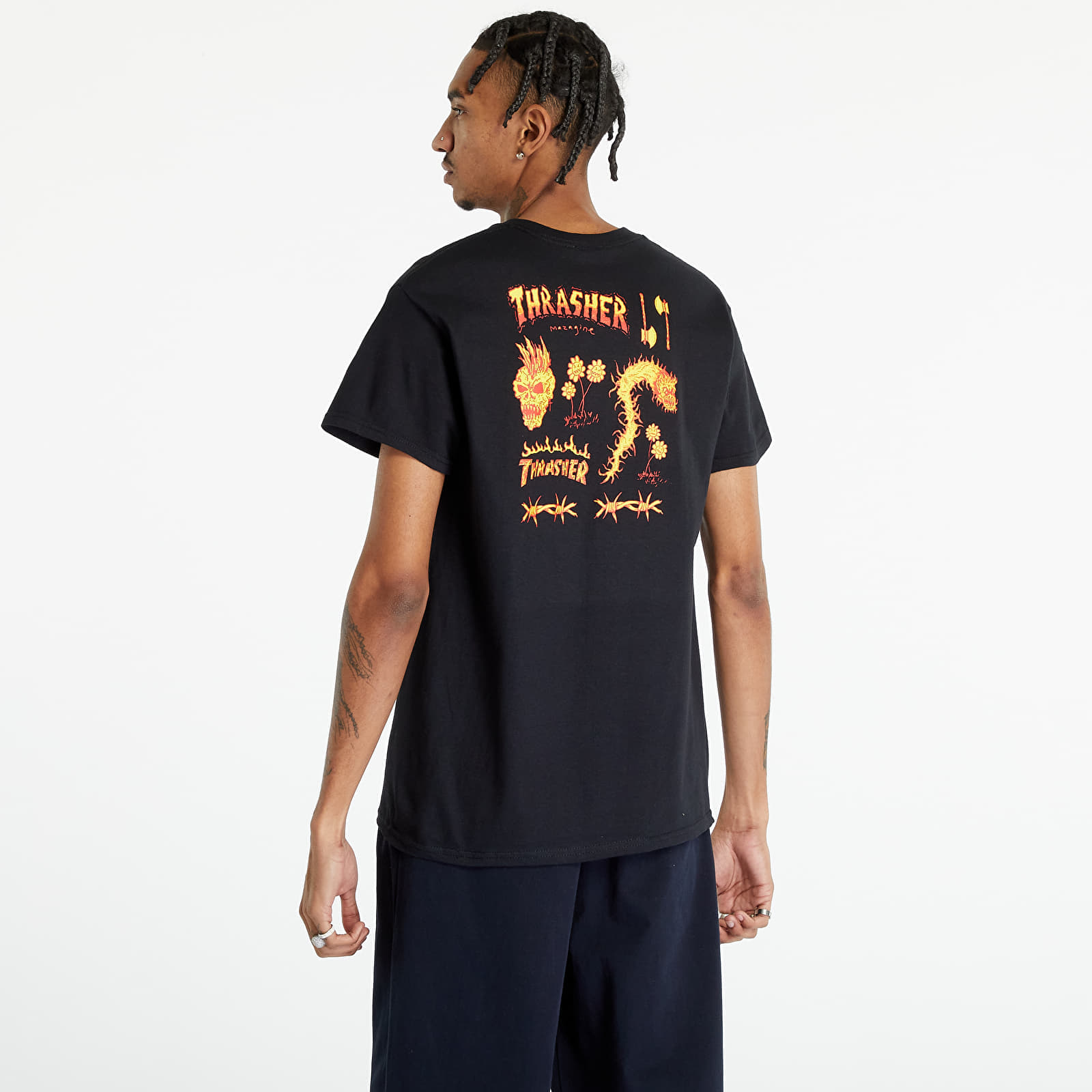 Ανδρικά μπλουζάκια Thrasher Sketch T-Shirt Black