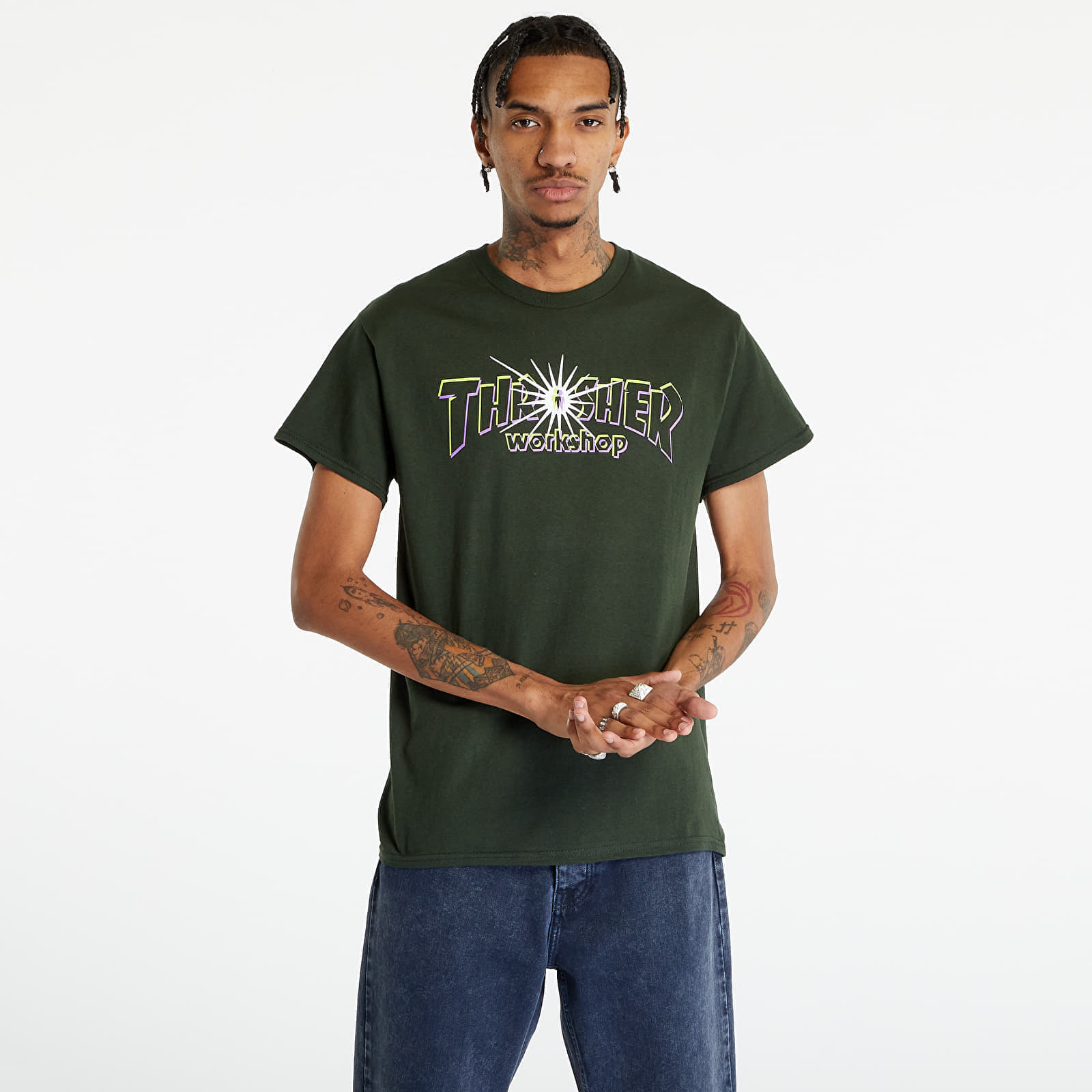 Μπλουζάκι Thrasher x Aws Nova T-Shirt Forest Green S