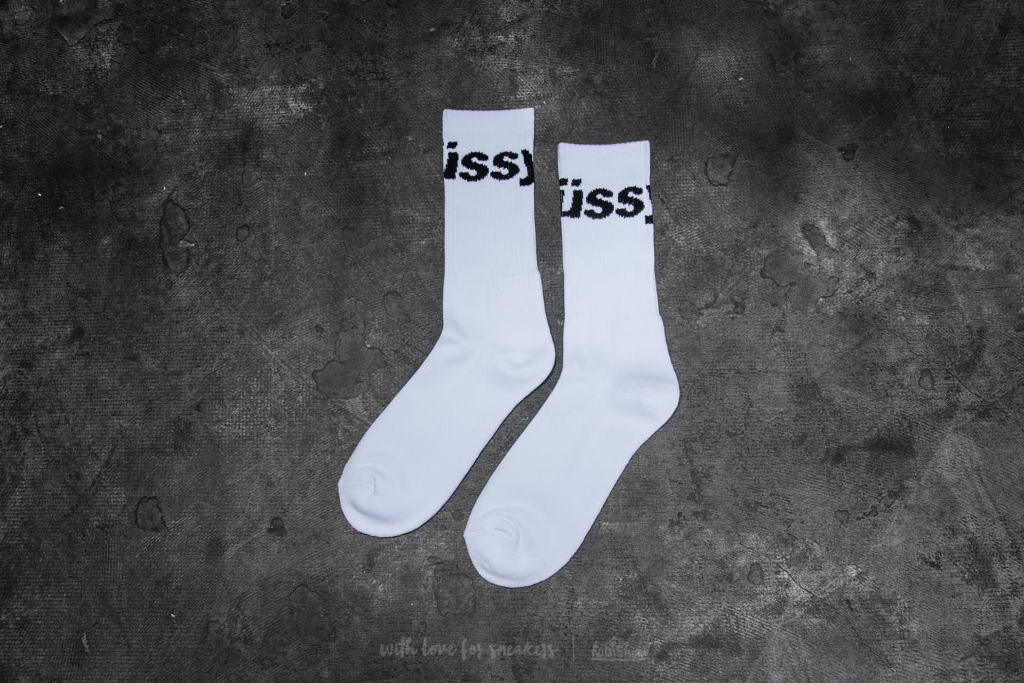 Ponožky Stüssy Jacquard Logo Socks White