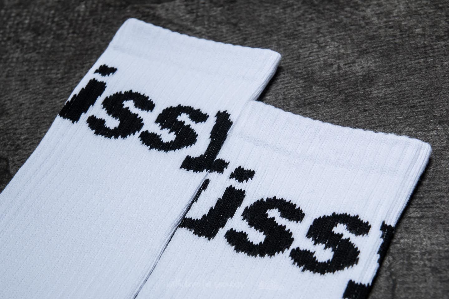 Ponožky Stüssy Jacquard Logo Socks White