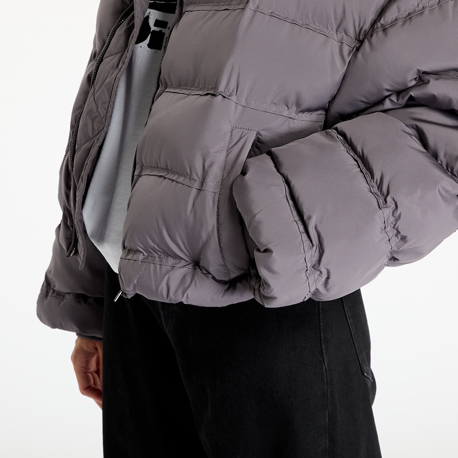 Bundy Daily Paper Sela Puffer Jacket Rabbit Grey