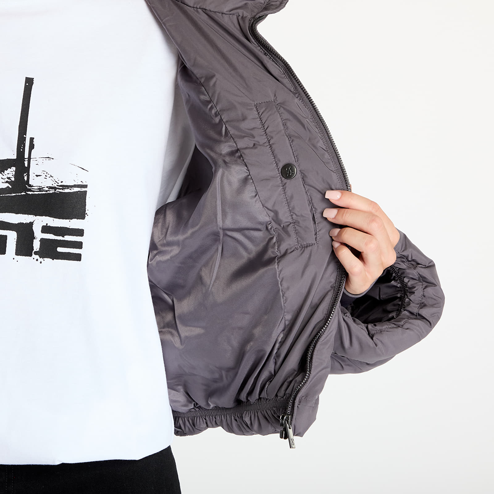 Bundy Daily Paper Sela Puffer Jacket Rabbit Grey