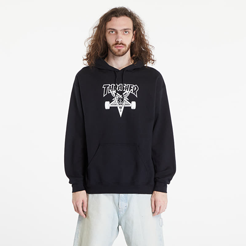 Felpa Thrasher Skategoat Hood Black