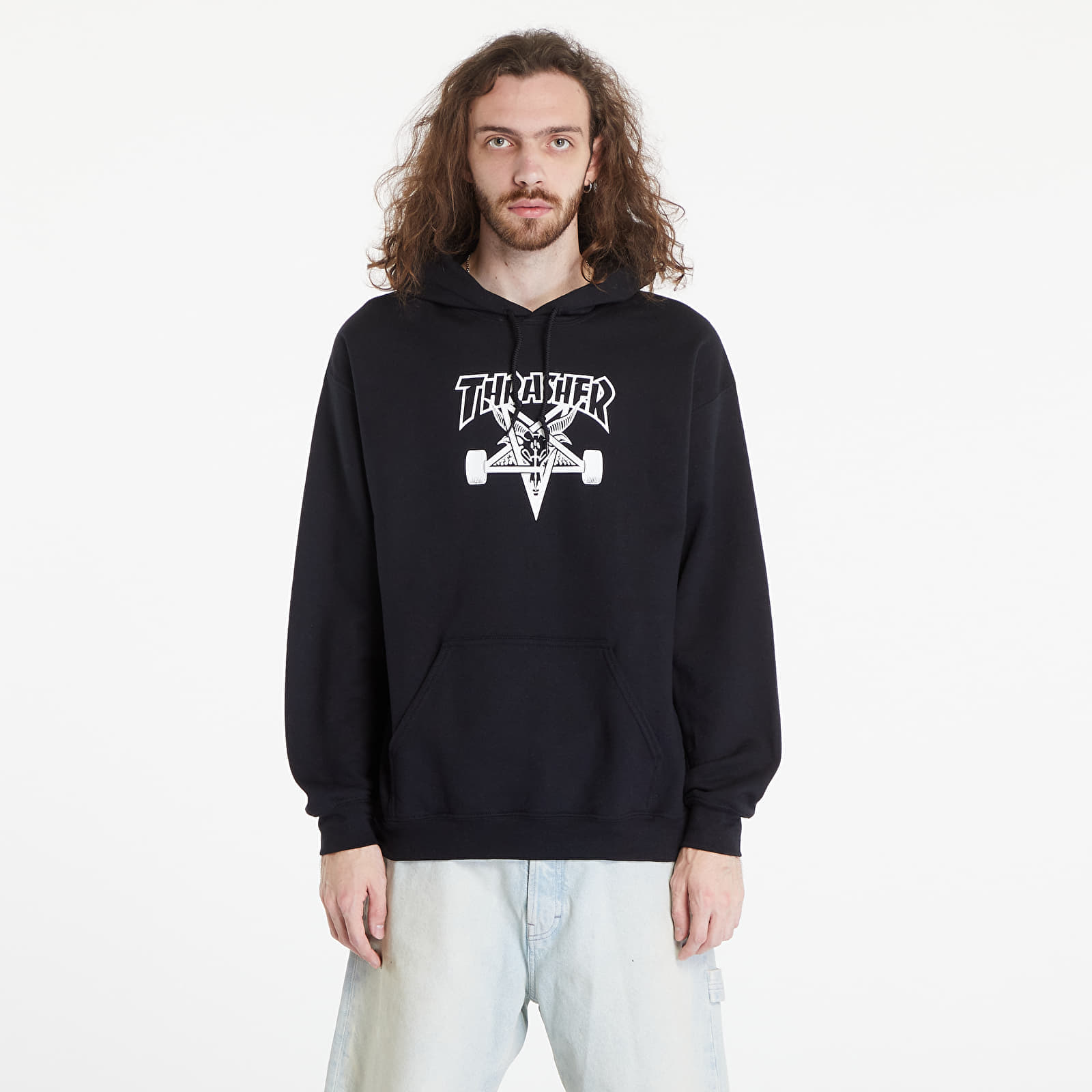 Hanorace și bluze Thrasher Skategoat Hood Black