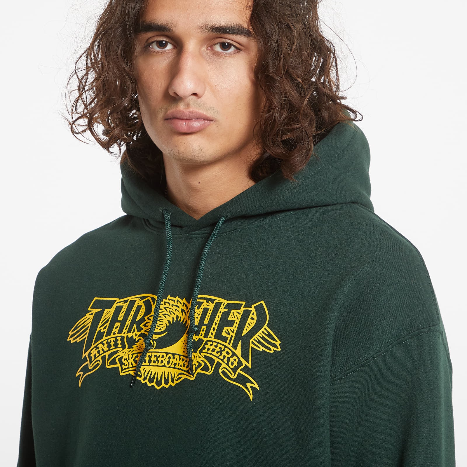 Men's hoodies Thrasher Hood Mag Banner For. Green