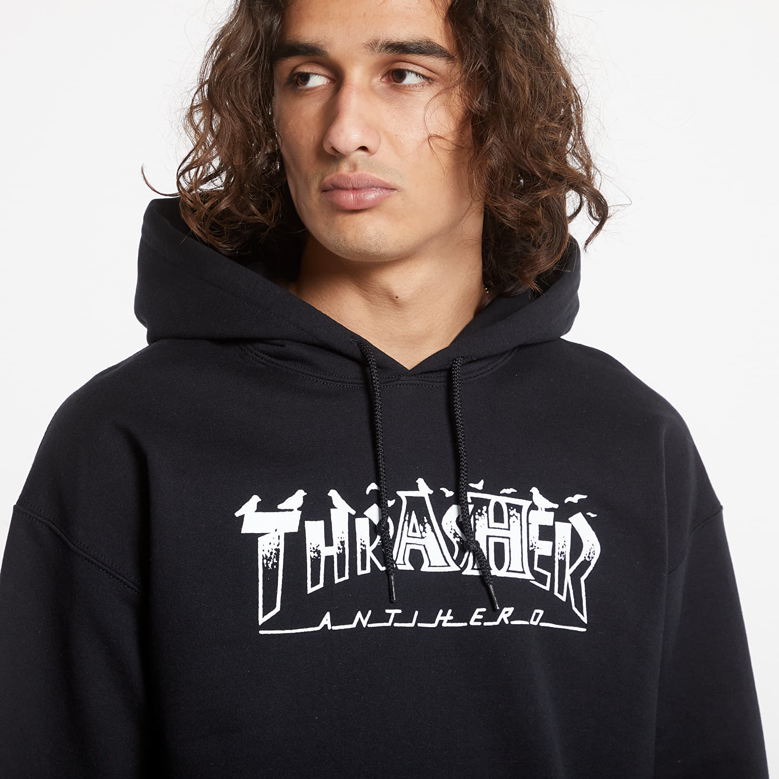 Hettegensere for menn Thrasher Hood Pigeon Mag Black