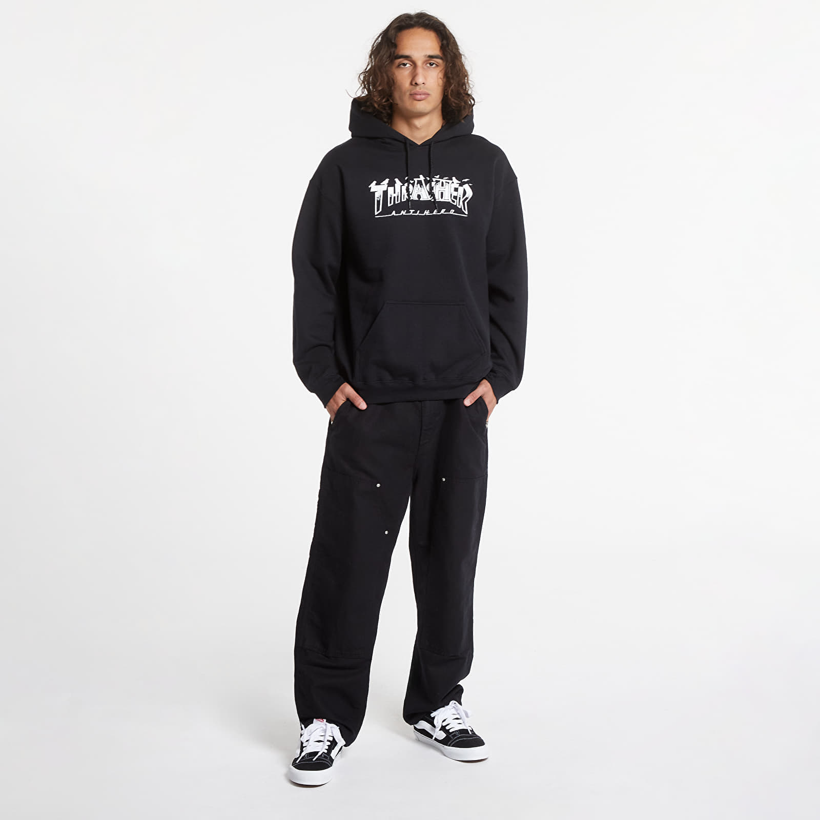 Hettegensere for menn Thrasher Hood Pigeon Mag Black