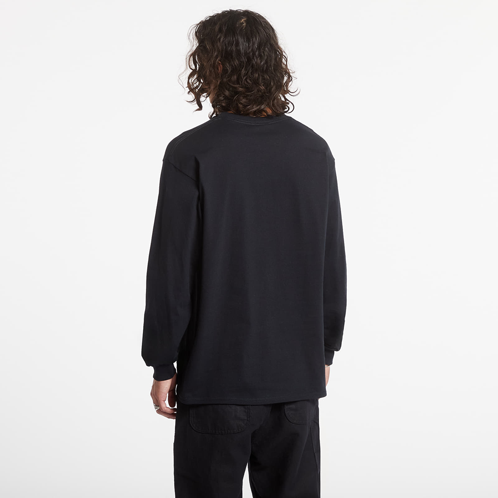 Majice T-shirt Thrasher Mag Banner Long Sleeve Tee Black